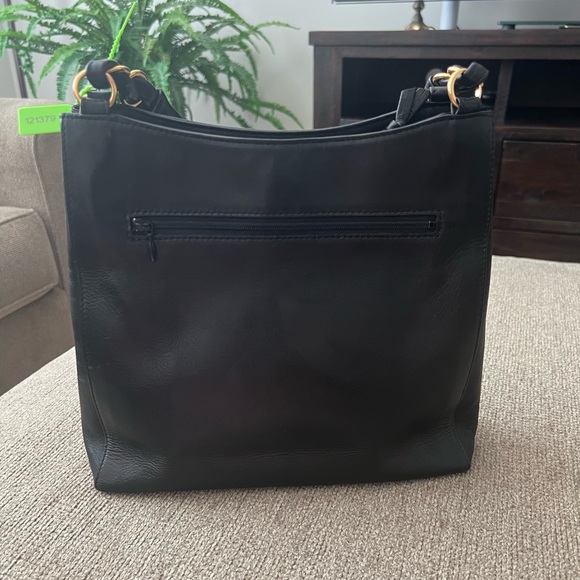 Roberta Di Camerino Black Leather Shoulder Purse ITALY - Picture 8 of 16